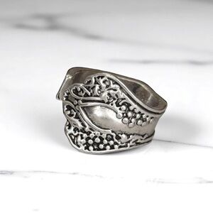 5 For $25💫Trendy Modish Silver Spoon Ring